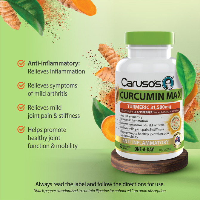 Caruso's Curcumin MAX 50 Tablets