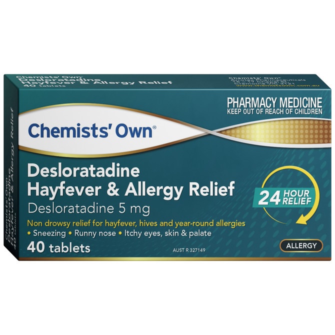 Chemists' Own Desloratadine Hayfever & Allergy Relief Tablets 40