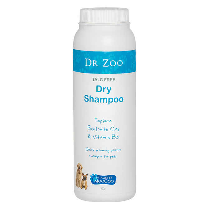 MooGoo Dr Zoo Talc Free Dry Shampoo for Pets 200g