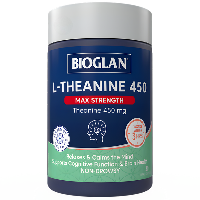 Bioglan L-Theanine 450 Max Strength Capsules 30