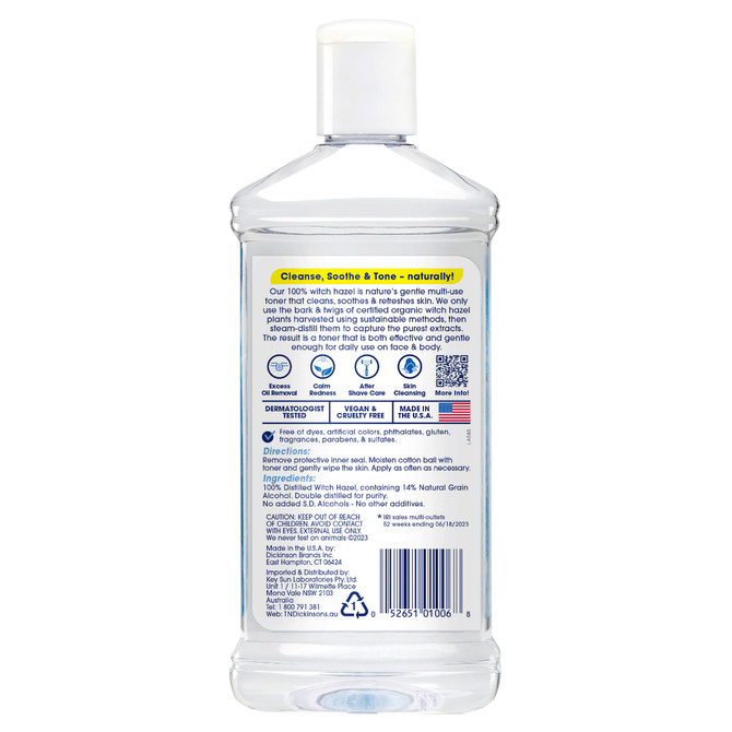 T.N. Dickinson's Witch Hazel Natural Toner 473mL