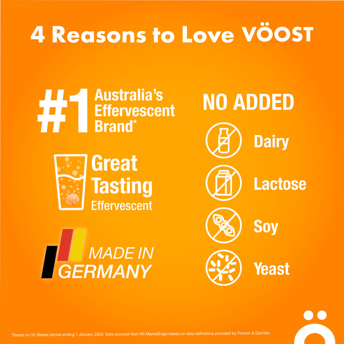 Voost Hydrate Orange Effervescent Hydration Tablets 20 Pack