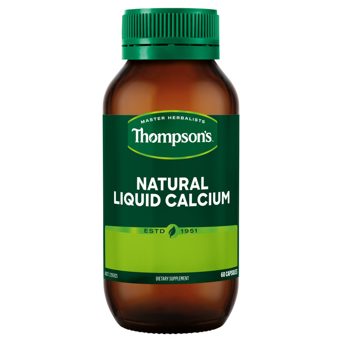 Thompson's Natural Liquid Calcium 60 Capsules
