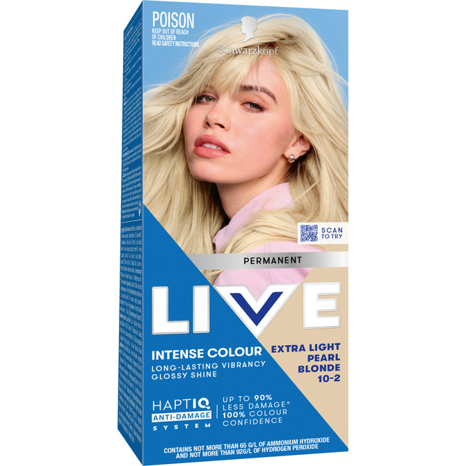Schwarzkopf LIVE Colour Permanent 10.2 Extra Light Pearl Blonde