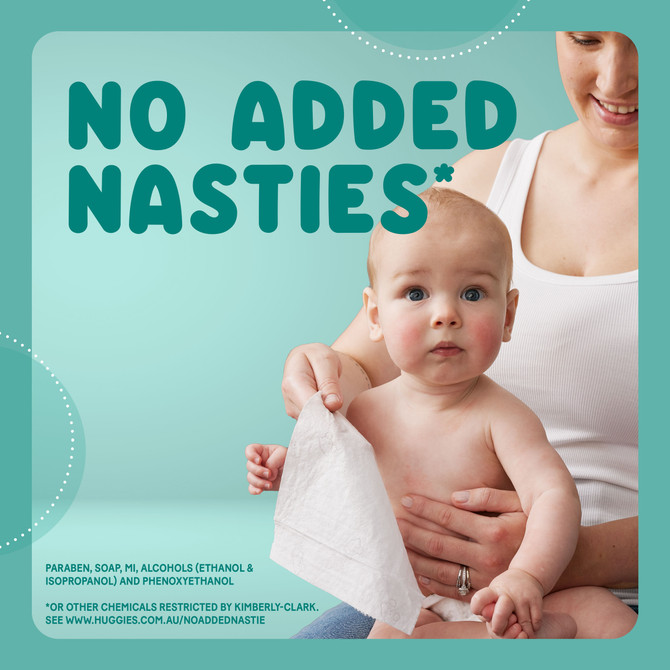 Huggies Gentle Cleanse Baby Wipes Fragrance Free 240 Count