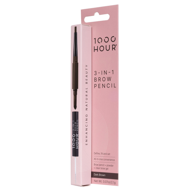1000HOUR 3 IN 1 BROW PENCIL - DARK BROWN