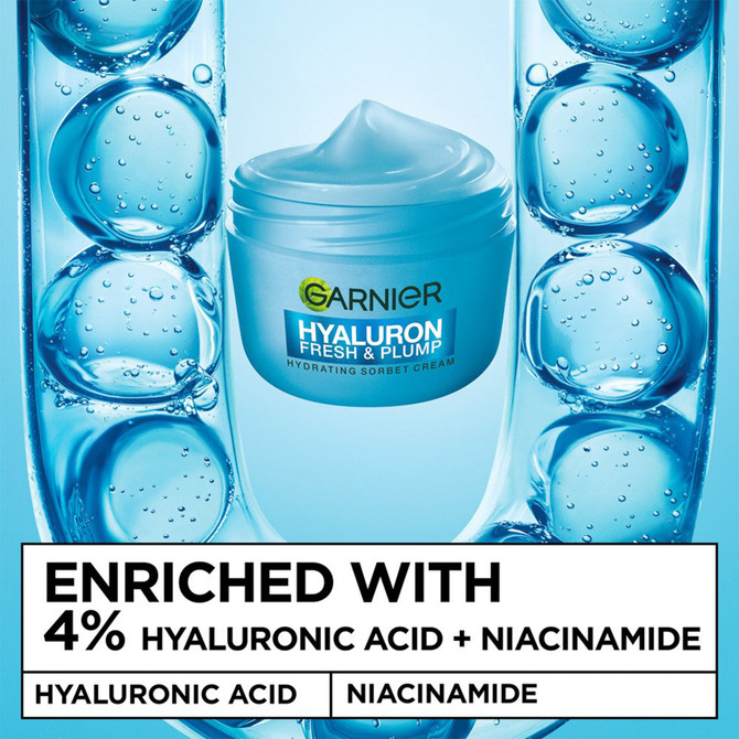 Garnier Hyaluron Fresh & Plump Hydrating Sorbet Cream