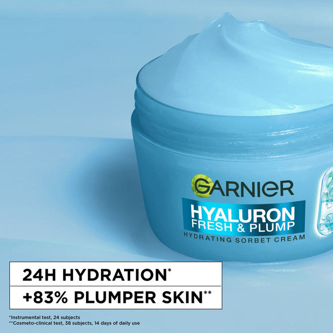 Garnier Hyaluron Fresh & Plump Hydrating Sorbet Cream