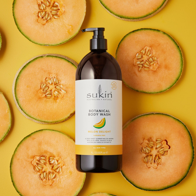 SUKIN BOTANICAL BODY WASH MELON DELIGHT 1L