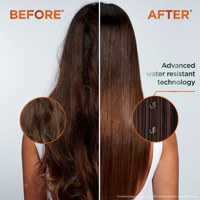 Garnier Fructis Sleek & Stay Heat-Activated Serum, anti-frizz formula, 10 days sleek & shine, up to 5 washes - For Frizzy, Dry Hair 50ml
