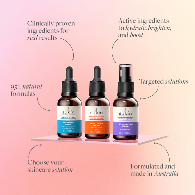 SUKIN NATURAL ACTIVES BRIGHTENING SERUM 25ML