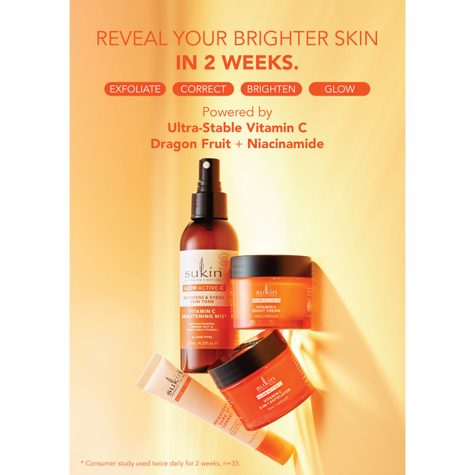 GLOW ACTIVE-C VITAMIN C BRIGHTENING MIST 125ML