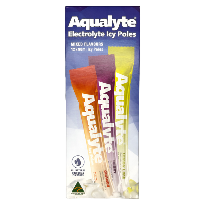 Aqualyte Electrolyte Icy Poles 12 Pack