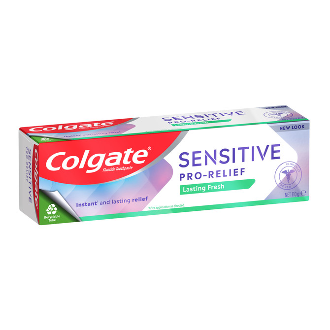 Colgate Sensitive Pro-Relief Lasting Fresh Toothpaste, 110g, Clinically Proven Sensitive Teeth Pain Relief