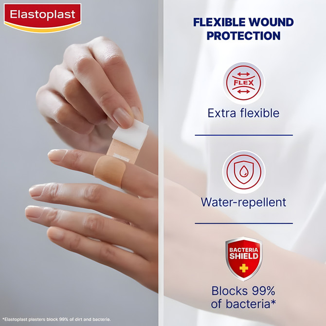 Elastoplast Flexible Fabric Assorted 40 Pack