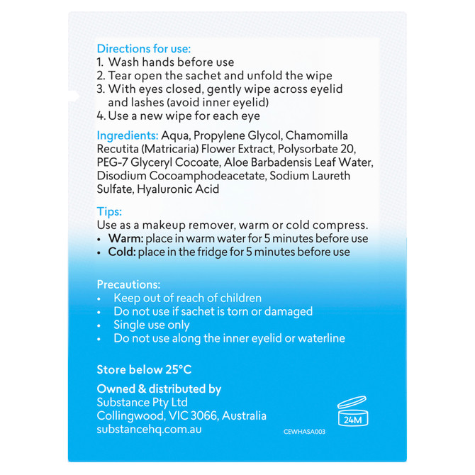 BioRevive CleanEyes Eyelid Cleansing Wipes 30 Pack