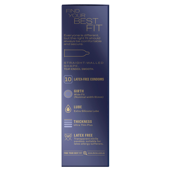 Durex Intense Next Gen Latex-Free XL Condoms 10 pack