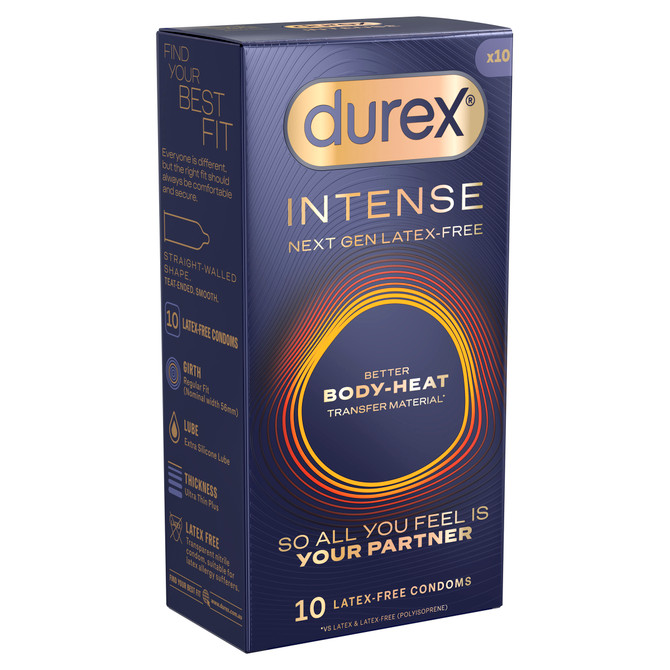 Durex Intense Next Gen Latex-Free Condoms 10 pack 