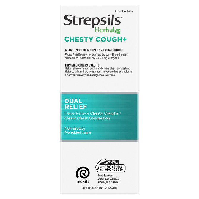 Strepsils Herbal Chesty Cough+ Liquid 200ml