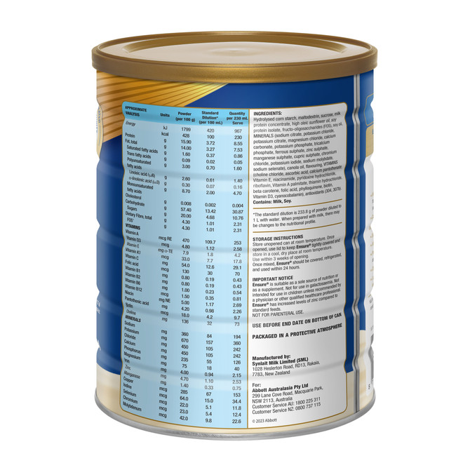 Ensure Vanilla 800g