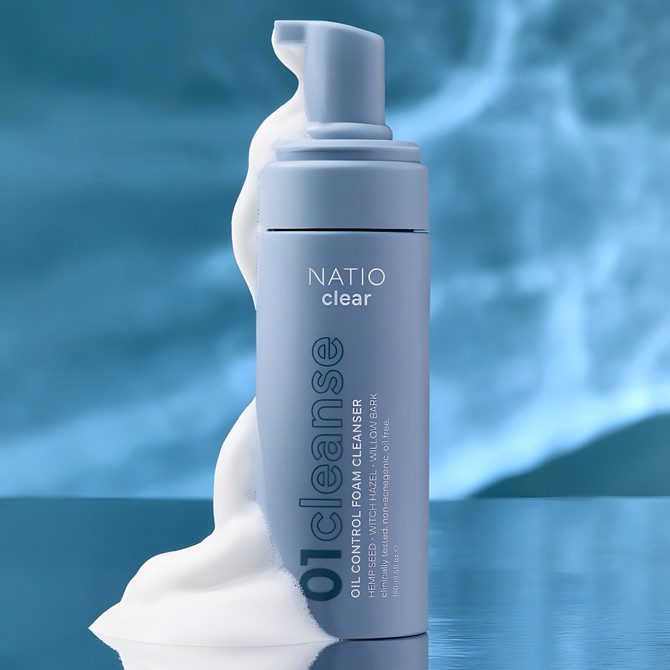 Natio Clear Oil Control Foam Cleanser 150mL