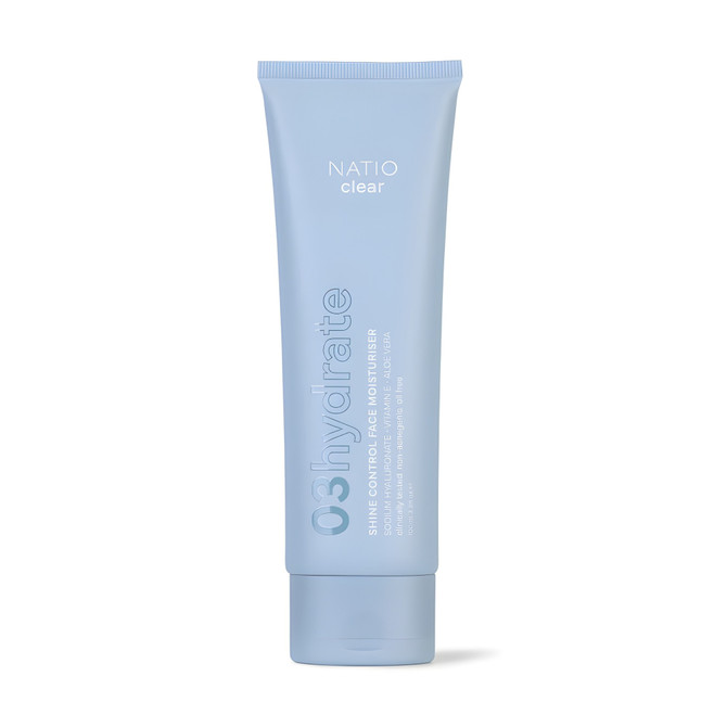 Natio Clear Shine Control Face Moisturiser 100mL