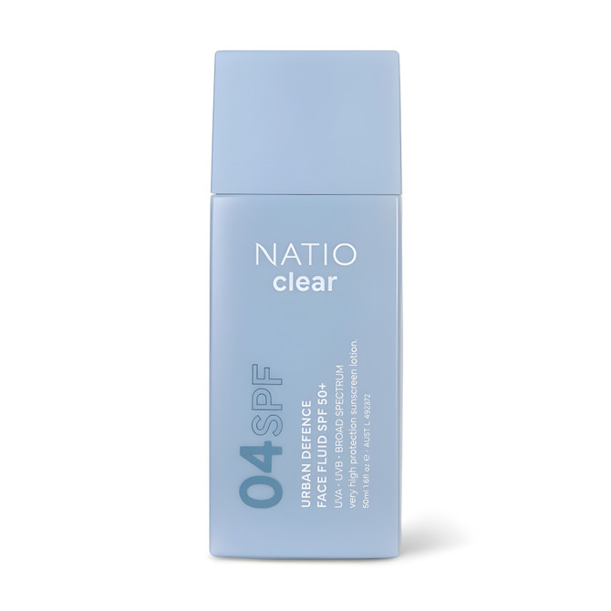 Natio Clear Urban Defence Face Fluid SPF50+ 50mL