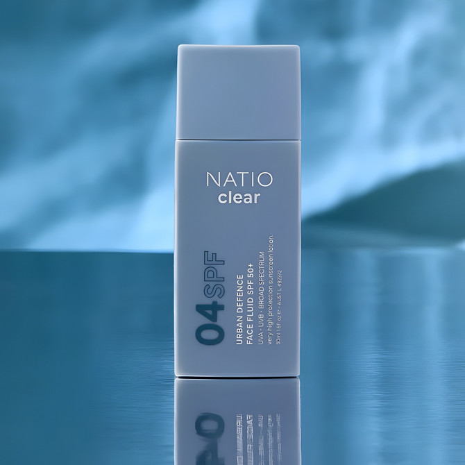 Natio Clear Urban Defence Face Fluid SPF50+ 50mL
