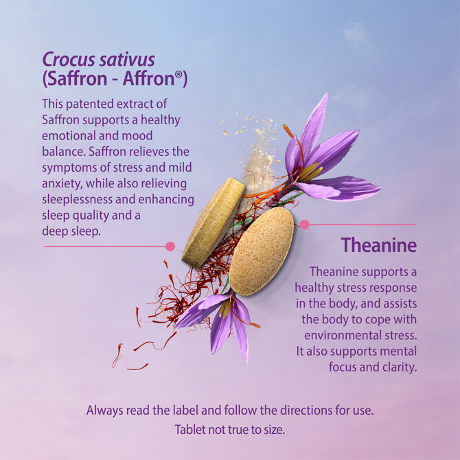 Caruso's Saffron + L-Theanine 30 Tablets