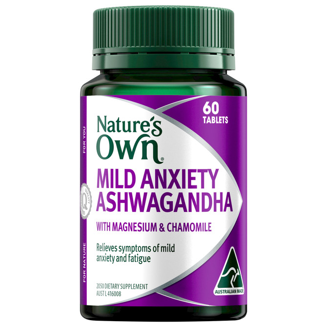 Nature's Own Mild Anxiety Ashwagandha 60 Tablets