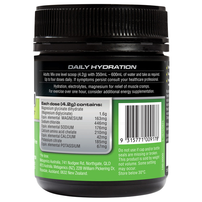 Endura Low Carb Hydration Lemon Lime 135g Powder