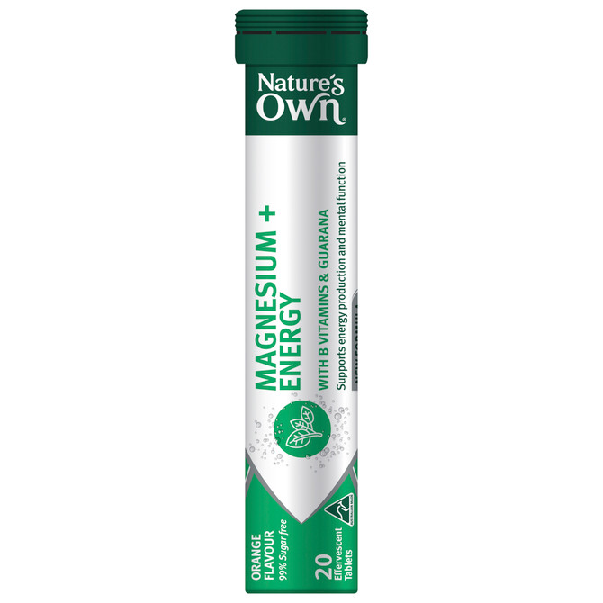 Nature's Own Magnesium + Energy 20 Tablets