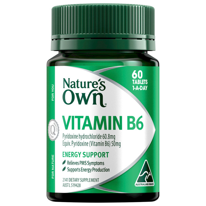 Nature's Own Vitamin B6 60 Tablets