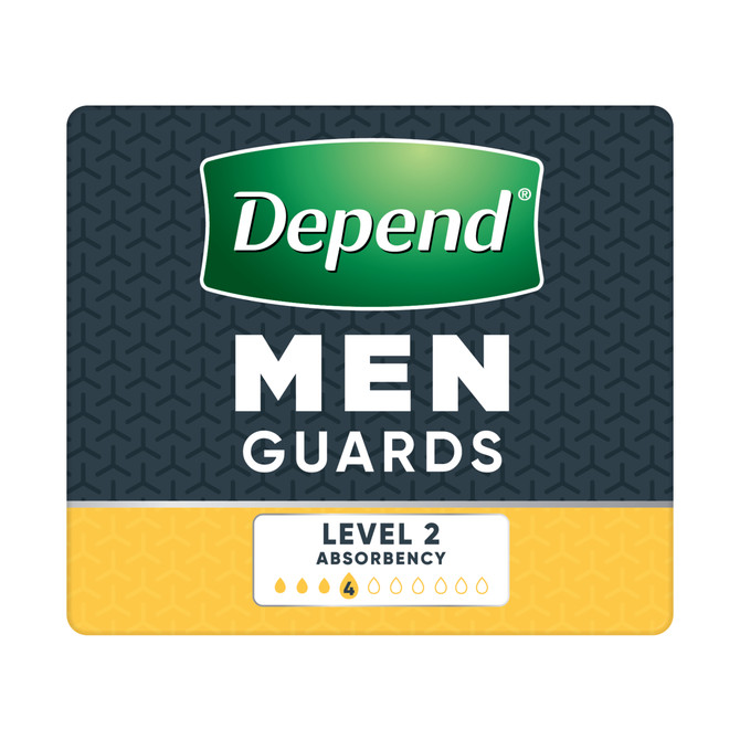 Depend Incontinence Guards Men 12 Pack