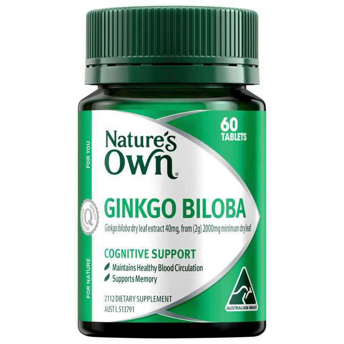 Nature's Own Ginkgo Biloba 60 Tablets
