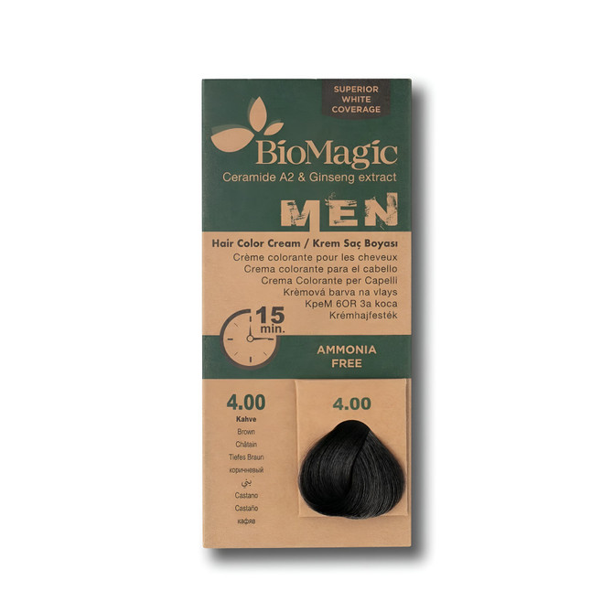 BioMagic Men 4.00 Brown Hair Colour