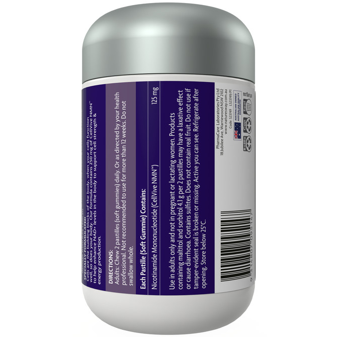 Nature's Way Platinum Strength Vita Gummies NMN Cell Strength + Energy