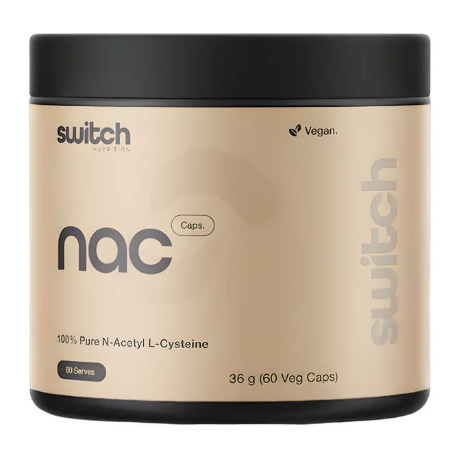 Switch Nutrition NAC [N-Acetyl L-Cysteine] Capsules 60