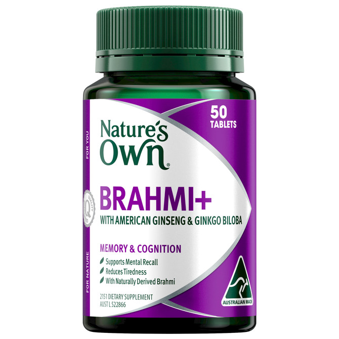Nature's Own Brahmi+ 50 Tablets