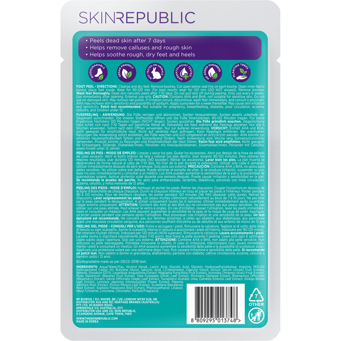 Skin Republic Foot Peel Foot Mask