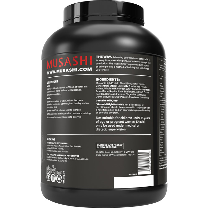 Musashi High Protein Powder Chocolate Milkshake 2kg
