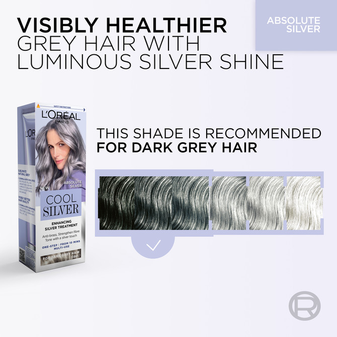 L'Oréal Paris Cool Silver Absolute Silver Enhancing Silver Treatment for Natural Grey Hair
