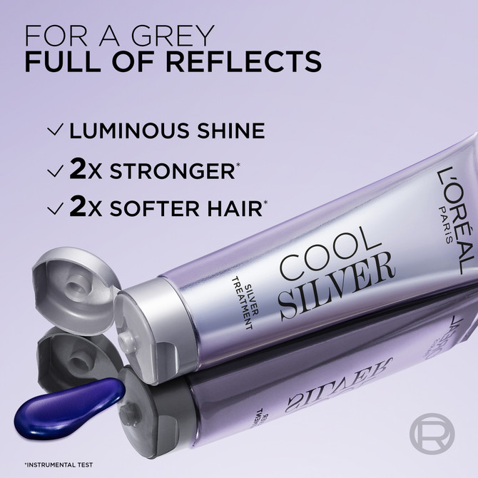 L'Oréal Paris Cool Silver Absolute Silver Enhancing Silver Treatment for Natural Grey Hair