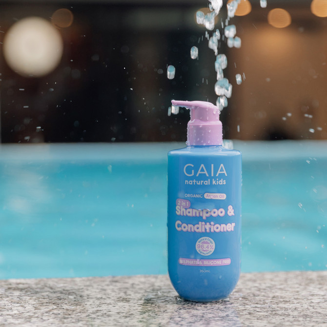 GAIA Natural Kids 2 in 1 Shampoo & Conditioner 350mL 