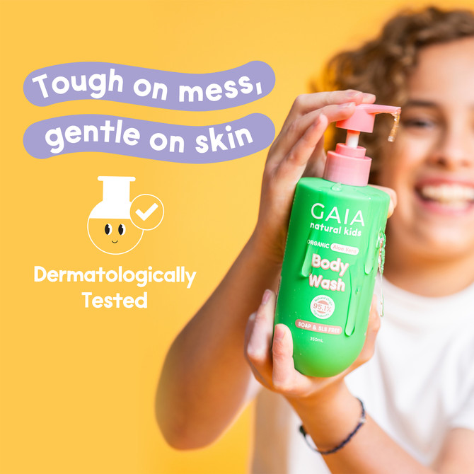 GAIA Natural Kids Body Wash 350mL 