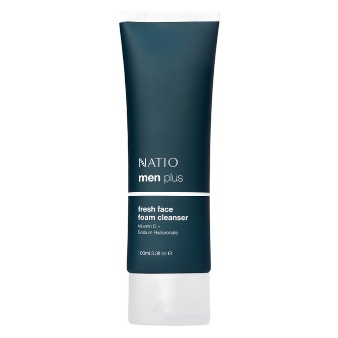 Natio Men Plus Fresh Face Foam Cleanser 100ml