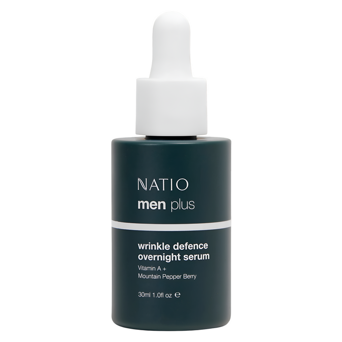 Natio Men Plus Wrinkle Defence Overnight Serum 30ml