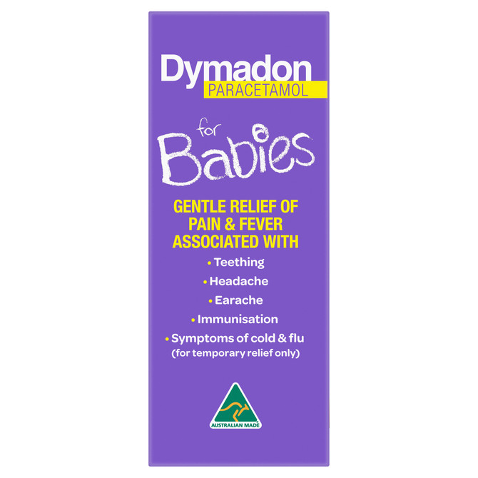 Dymadon Paracetamol for Babies 1mth-2yrs BLACKCURRANT 60mL