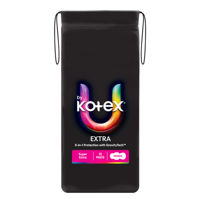 U by Kotex Extra Pads Super 12 Count