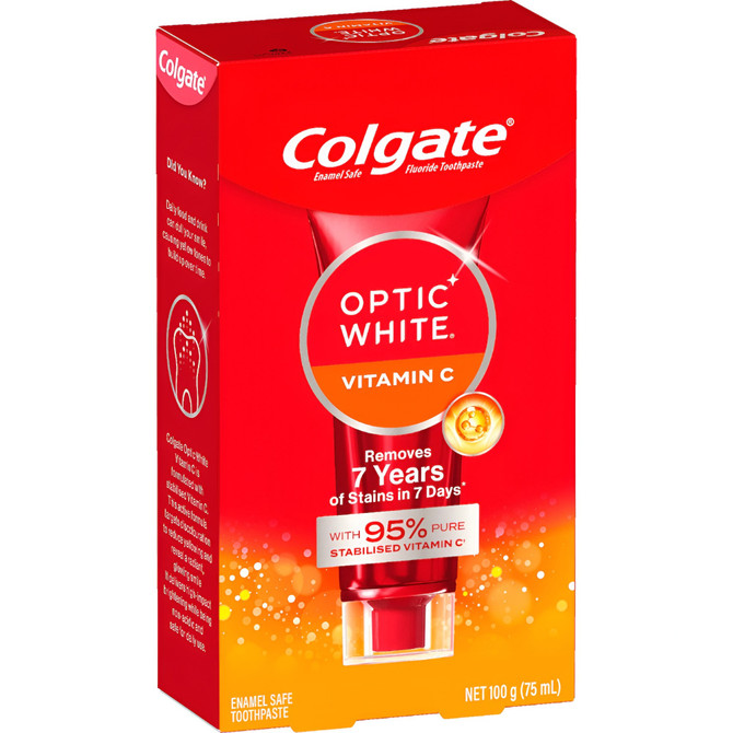 Colgate Optic White Vitamin C Whitening Toothpaste 100g